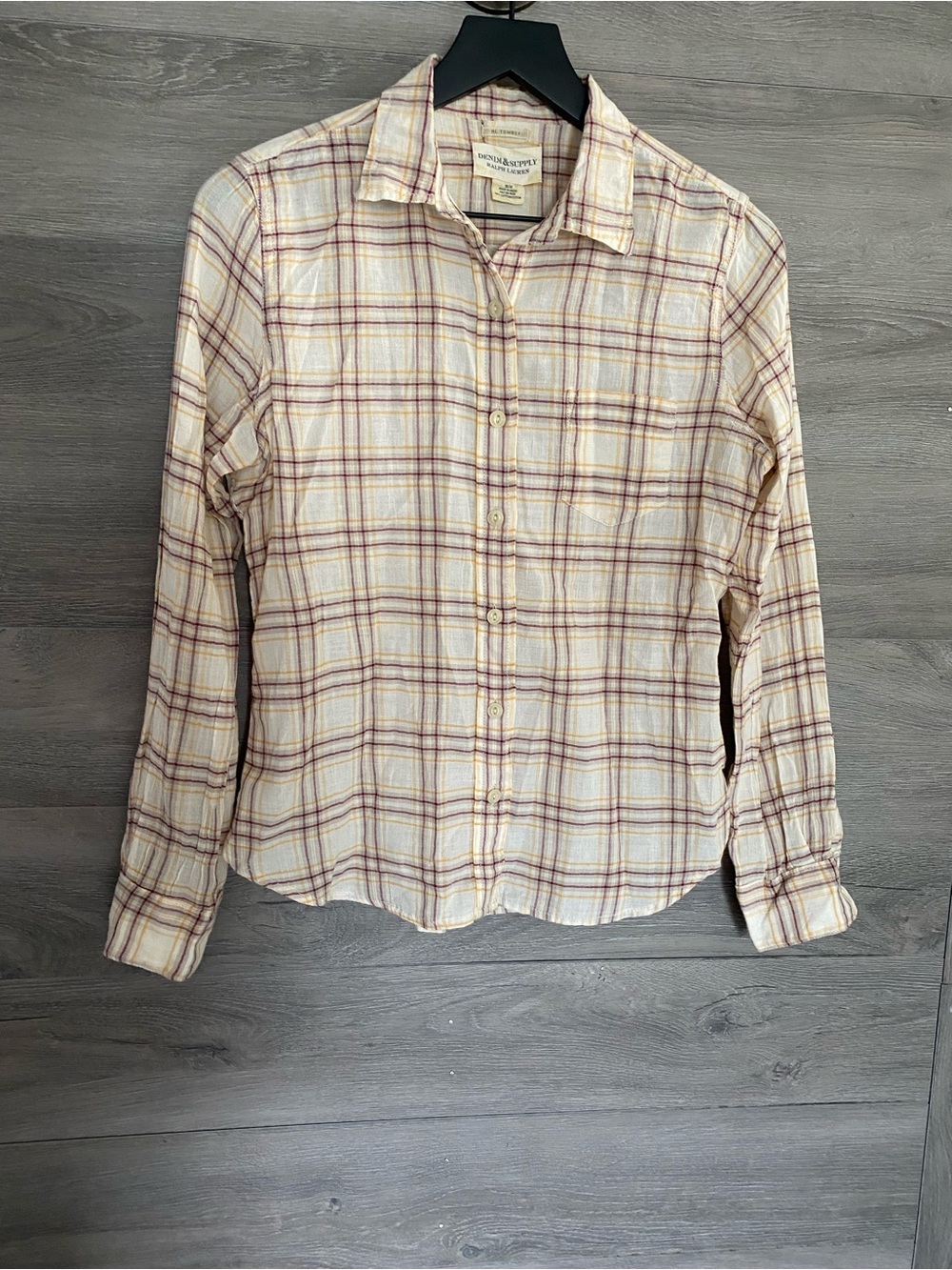 Denim & Supply Ralph Lauren Cotton Tomboy Plaid Button Down